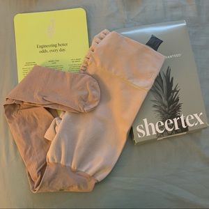 Sheertex nude shaping tights - size M